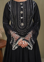 Pehnawa Fashion Silver Black lehenga chiffon Women 3pcs