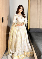 Miss & Mrs White print dote Women 3pcs