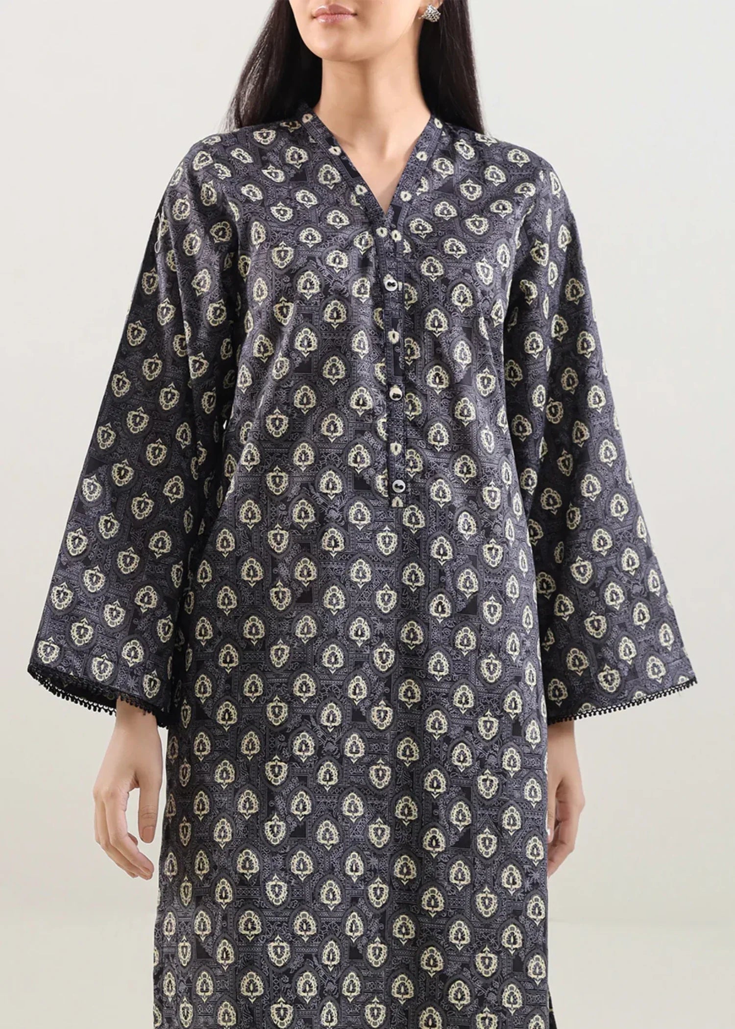 Saya Printed Lawn Stitched Shirt WP1P 2386 Women 1pcs