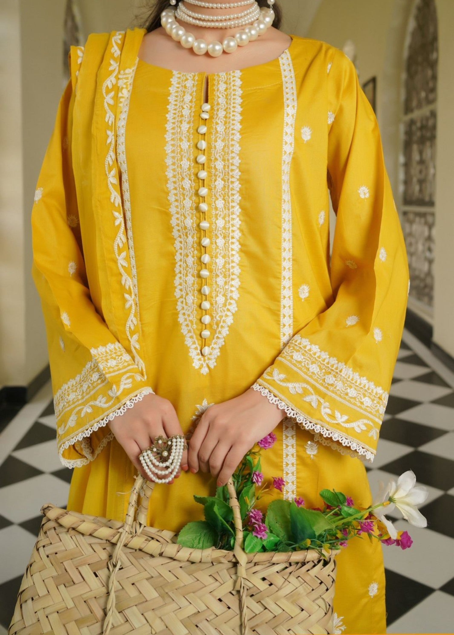 Rangoon Clothing Zaina Yellowish Women 3pcs