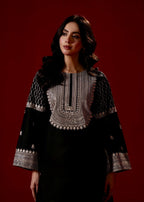 Zeenat & Zoha Silver Sequin Women 2pcs