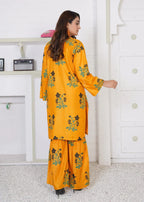 Gulposh Ghulab Gharar (Stitched ) Yellow Women 2pcs