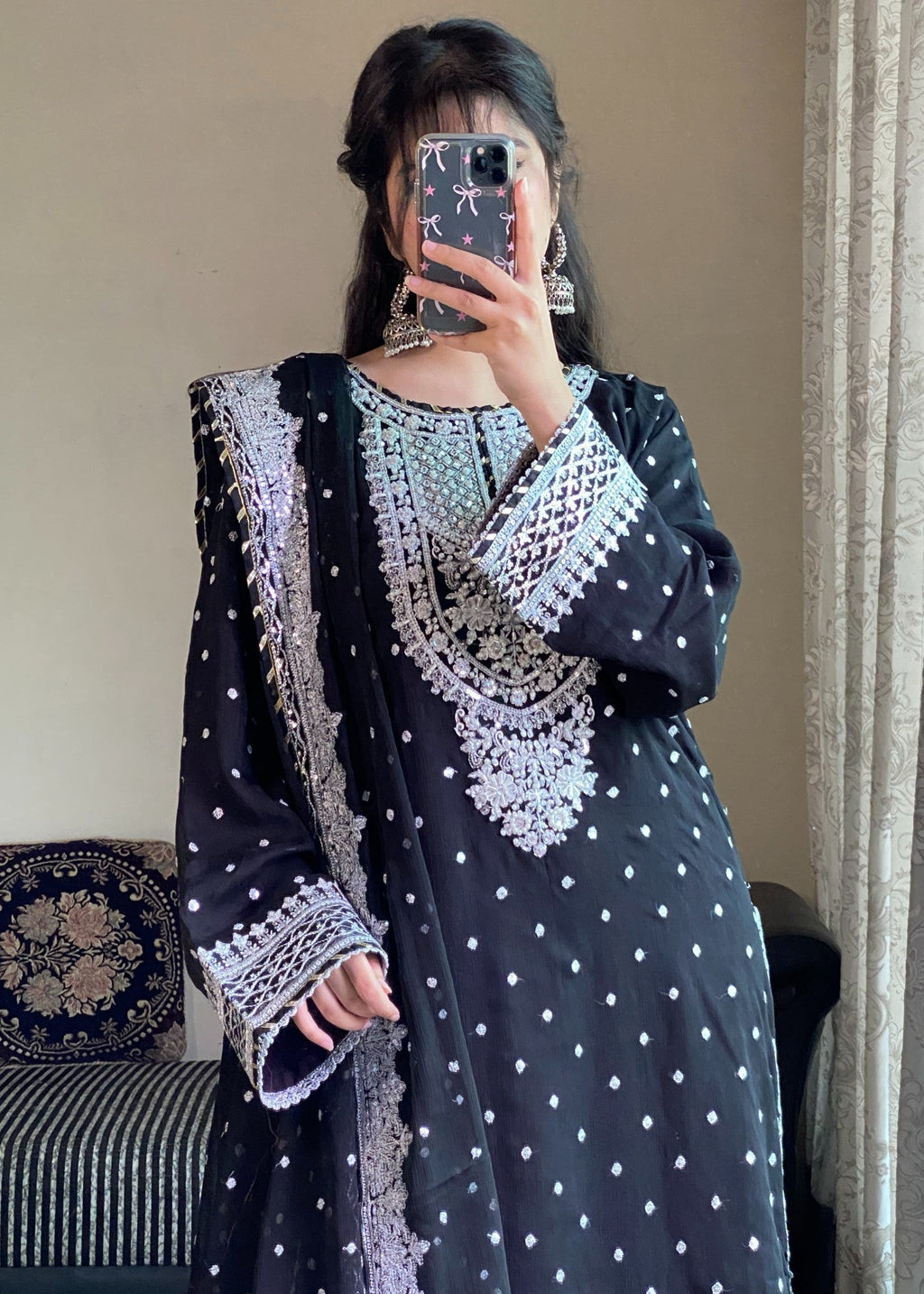 Four Season Boutique HASEENS FARSHY BLACK Women 3pcs