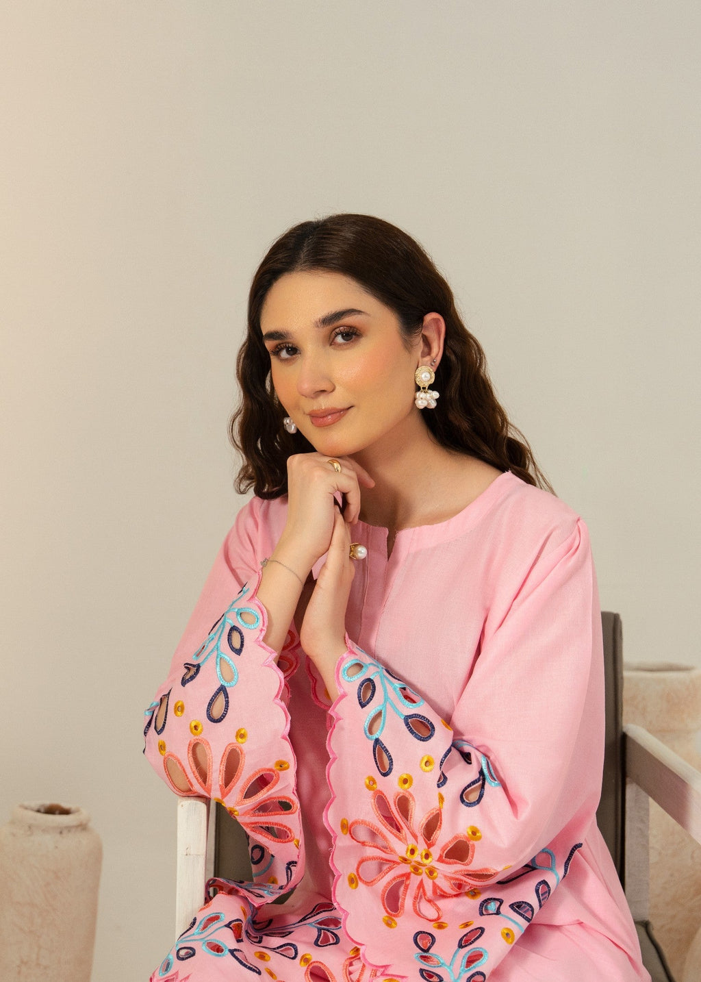 Chaudhary Arts Grace Pink Women 2pcs