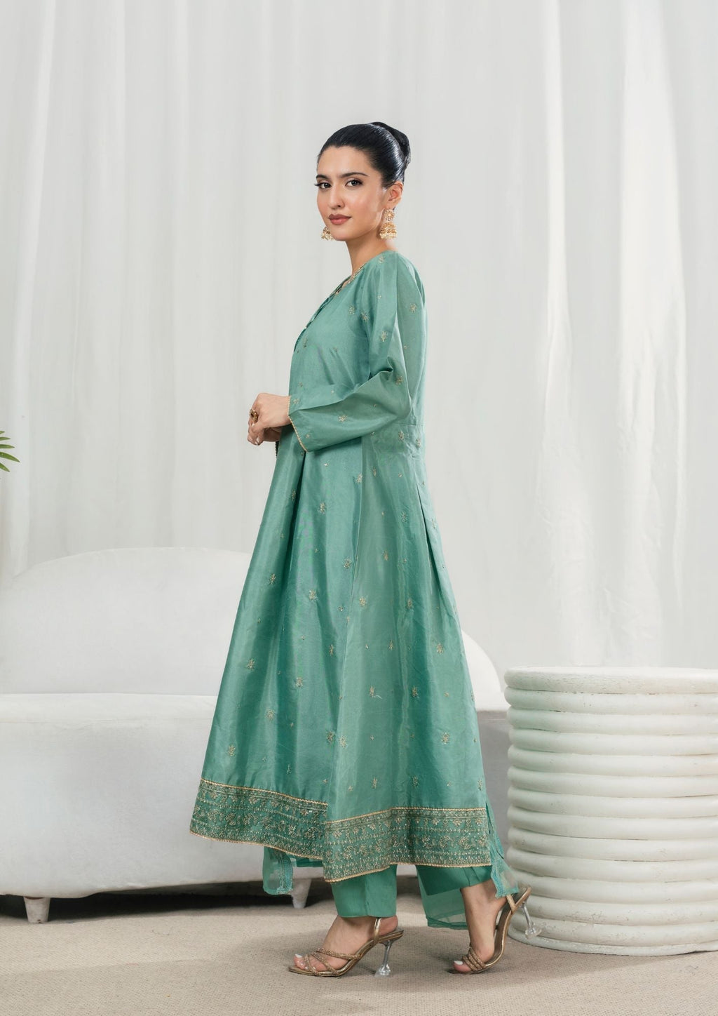 Alfatah Pret Embroidered Raw Silk ZAUQ S25 0201 Women 3pcs
