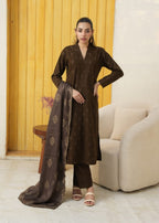 Designer Rack khadar jaccard brown Women 3pcs