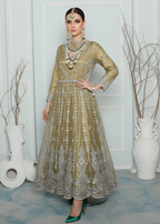 Insiya By Saira Jawad Bridal Maxi Olive Green 216 Women 2pcs