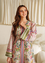 Midway Arts "Ballet – Pastel Charm Shamoze Suit | Elegant Printed Co ord Set" Women 2pcs