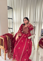 Suits By Sadia Maroon imaan maxi Women 4pcs