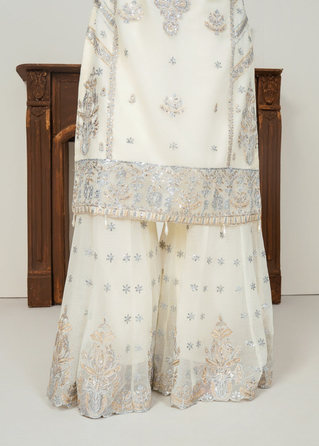 Four Season Boutique DIL NASHEEN CREAM Women 3pcs