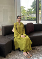 Zenyre Lime Glow Solid Set Women 2pcs