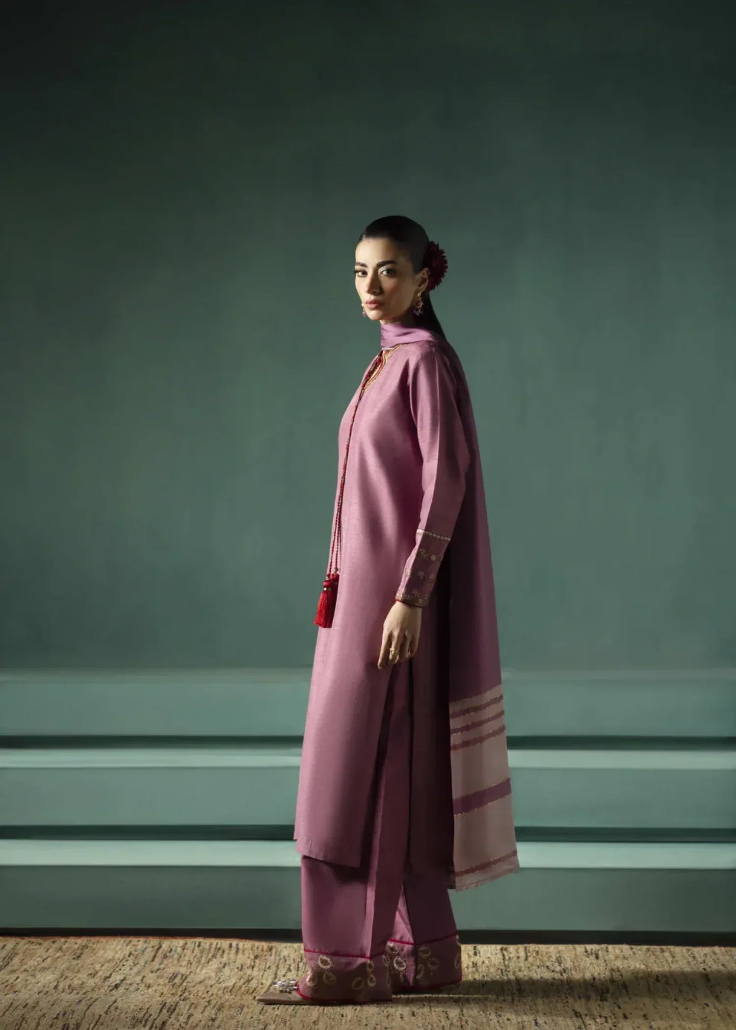 Jahaan Mauve Women 3pcs