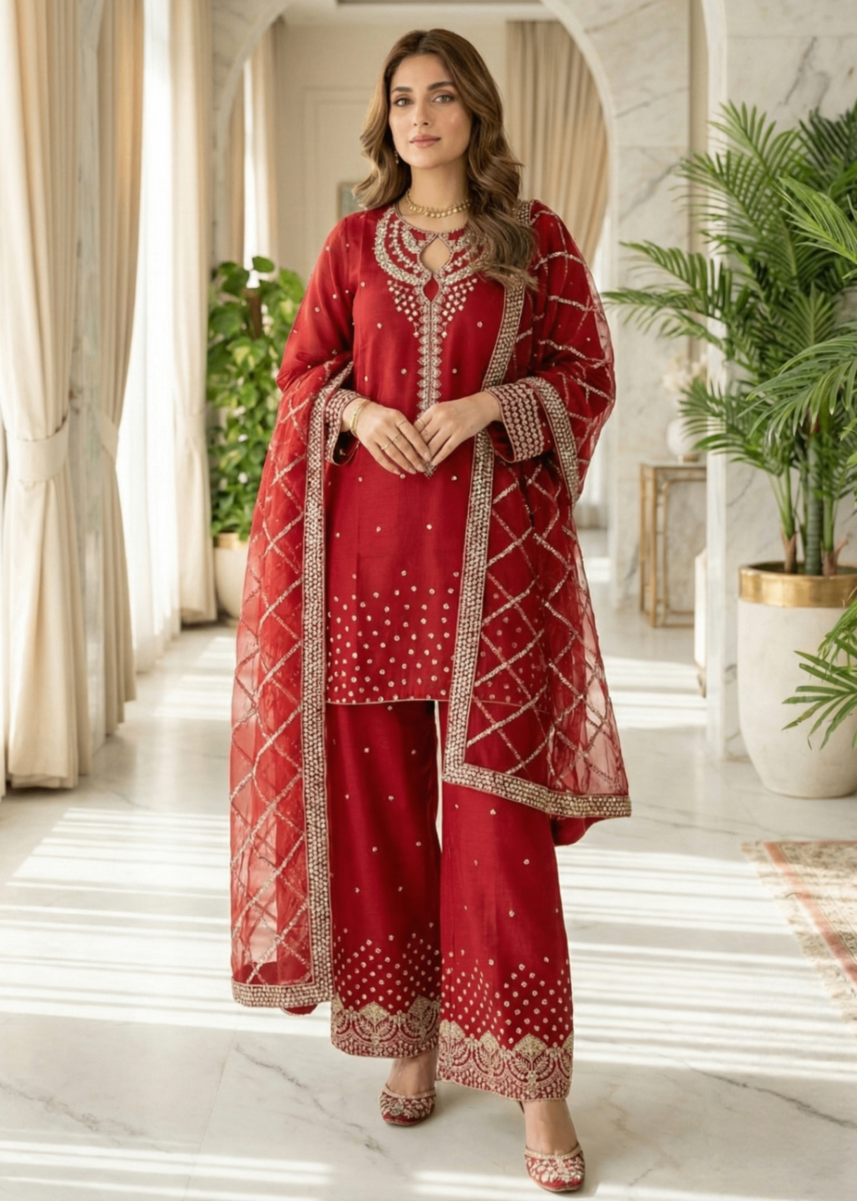 Diara Couture ARABELLE DF 51 RED Women 3pcs