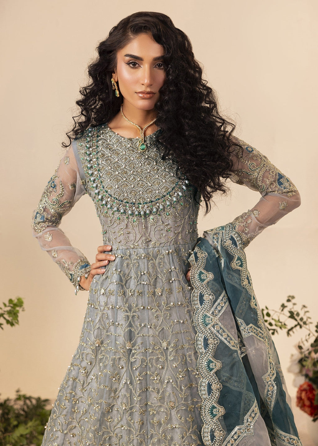 Diara Couture SHAHBANU DF 13 FROST BLUE Women 3pcs