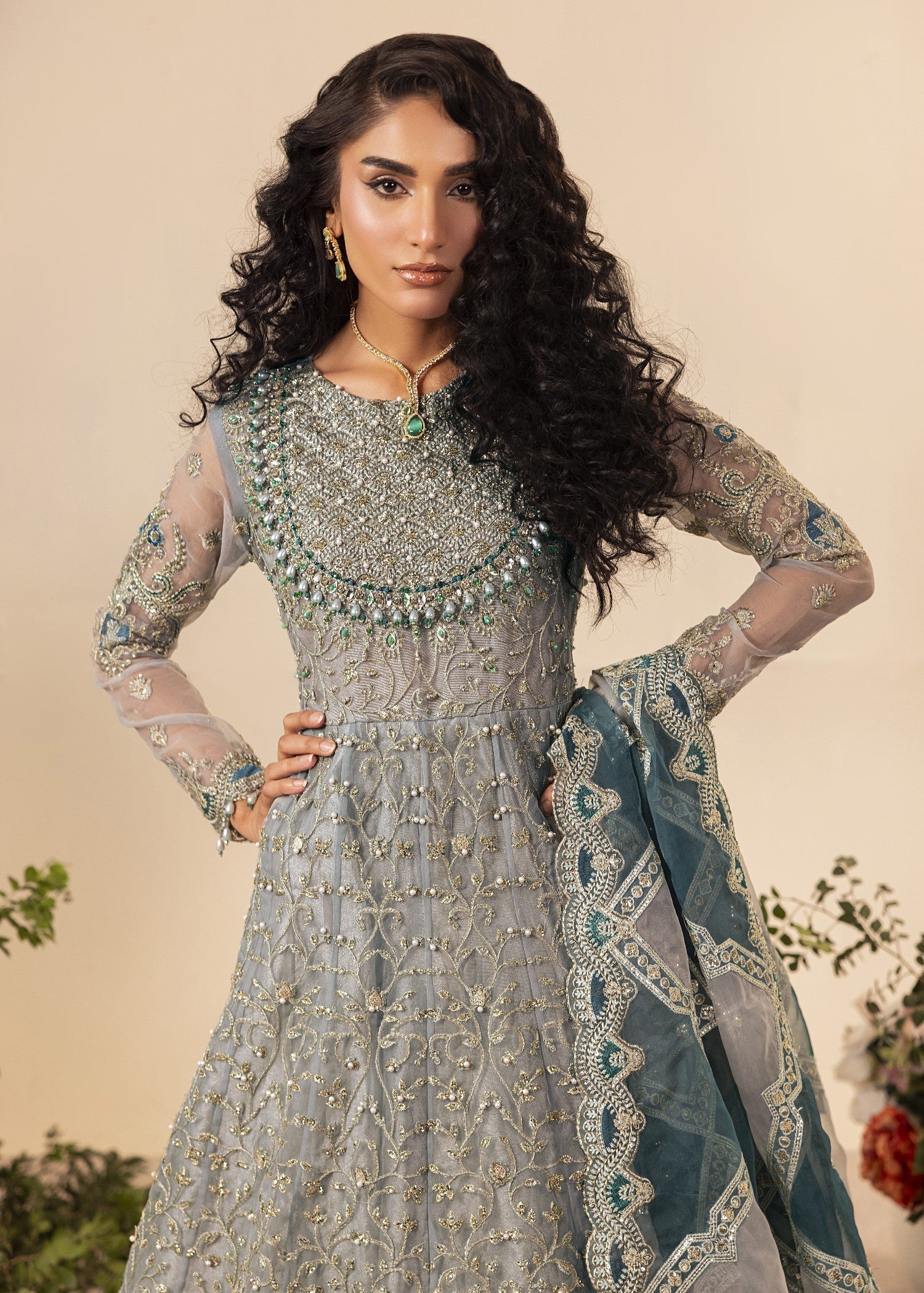 Diara Couture SHAHBANU DF 13 FROST BLUE Women 3pcs