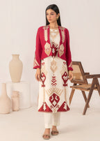 Sahibas By Mirza Nazm Red Women 2pcs