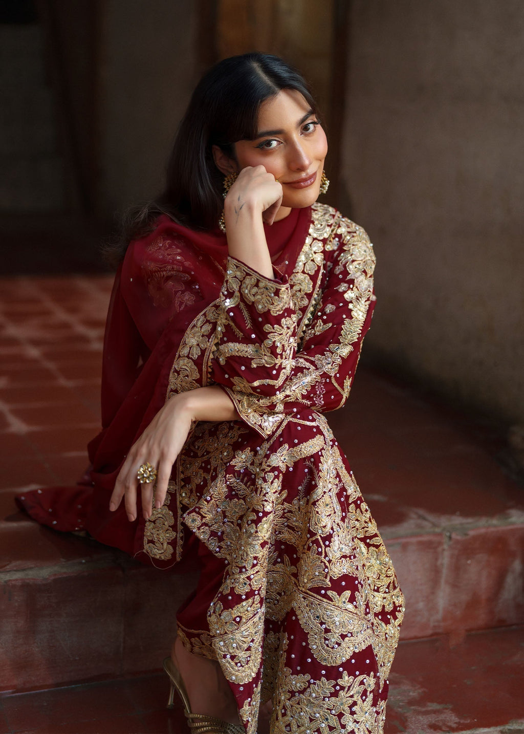 Haseens Official Surkhgul Women 4pcs