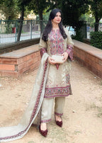 Zarqun 2519 Silk Women 3pcs