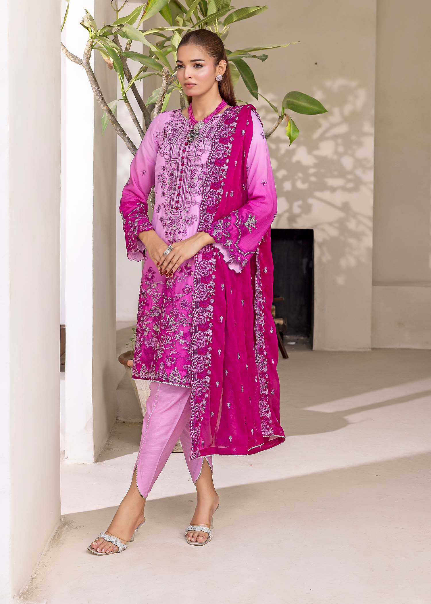 Kanwal Zainab FUCHSIA BLOOM Women 3pcs