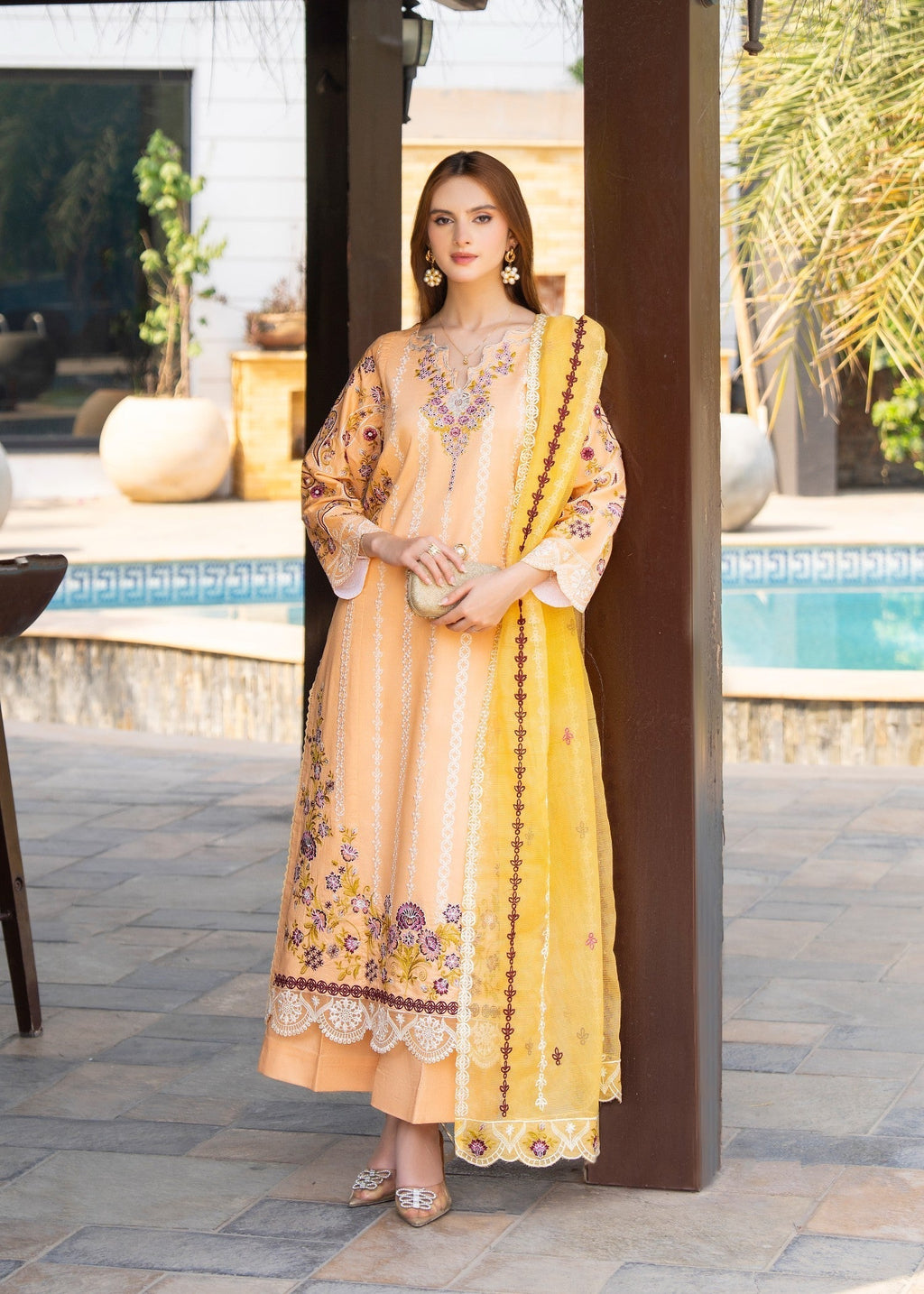 Maisa By Seven Star Luxury Embroidered | CLE 0207 Women 3pcs