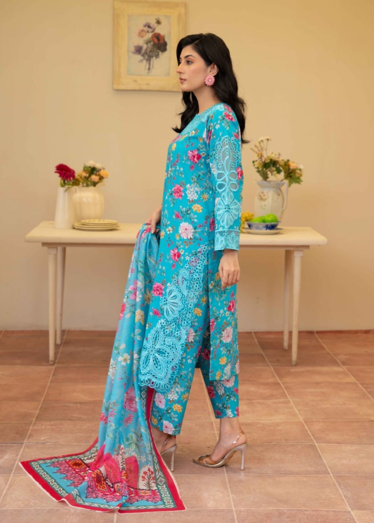 Gul Fashion Embroidered Lawn Kurta Set 12 Women 3pcs