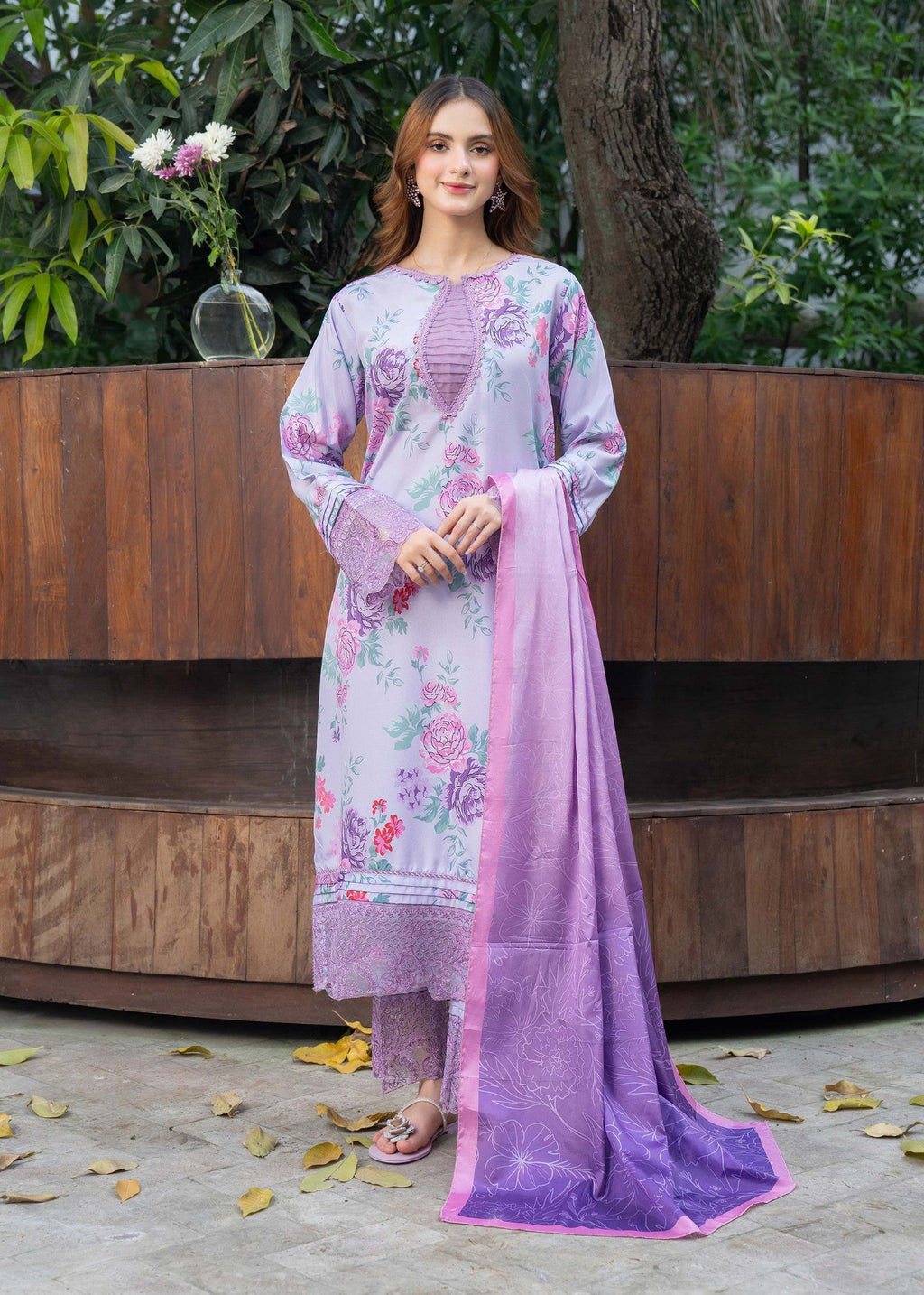 Panache Apparel Lavender Bloom Women 2pcs