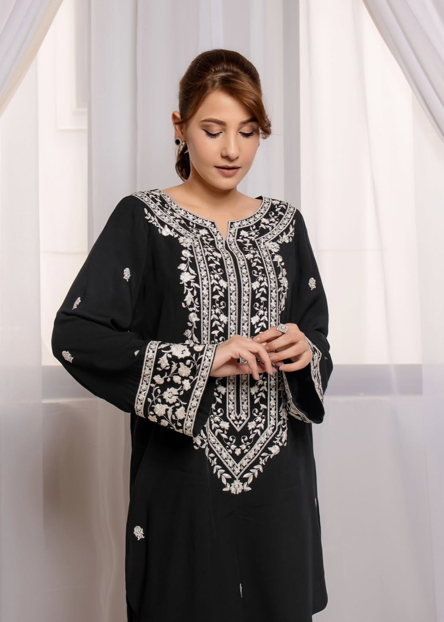 Stylish Collection BLACK ALLURE Women 2pcs