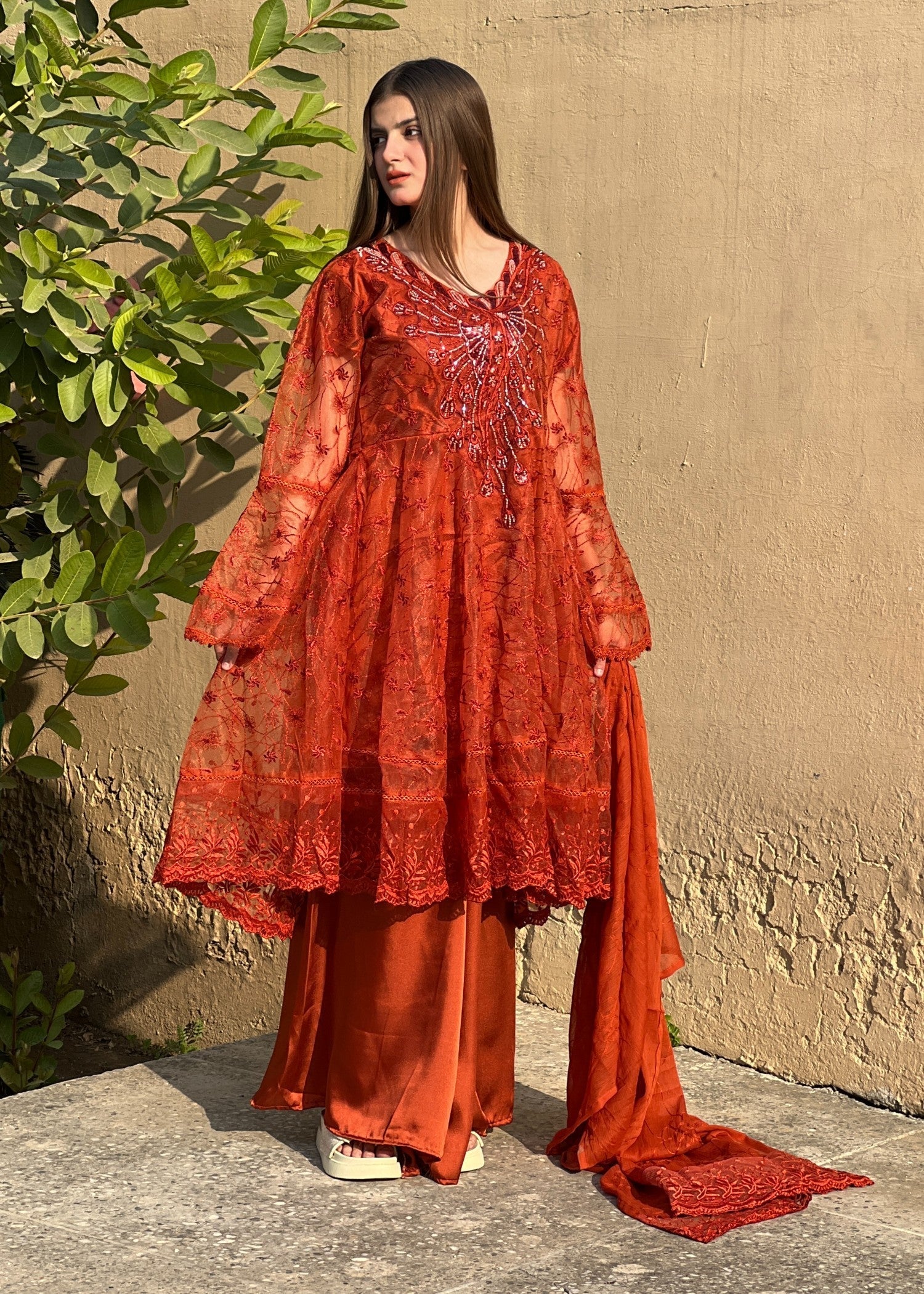 Four Season Boutique DILNOOR FROK RUST Women 3pcs