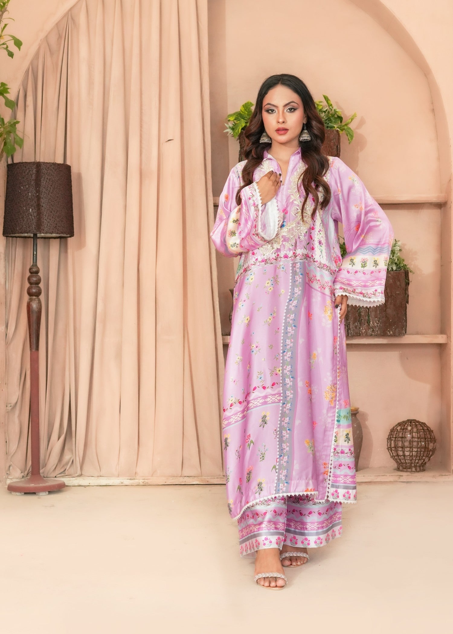Madiha Gohar Lilac Grace – Silk Suit Women 2pcs
