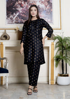 Hamna Kalim MOTIF BLACK Women 2pcs