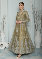 Insiya By Saira Jawad Bridal Maxi Olive Green 216 Women 2pcs