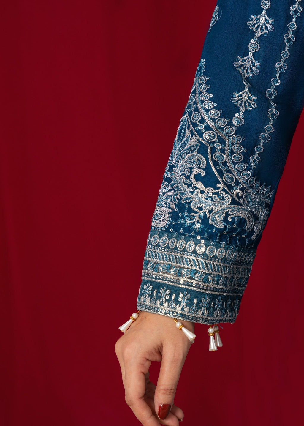 Hkb Officials Noorah Teal Blue Women 3pcs