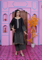 Midway Arts Petal Veil BLACK Women 2pcs