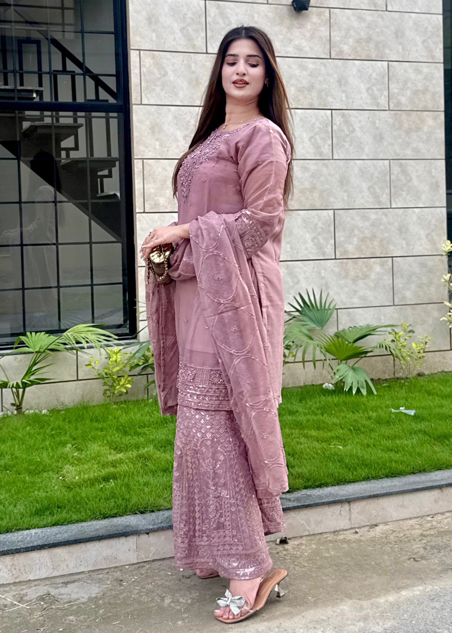 Four Season Boutique AABROOH MAUVE Women 3pcs