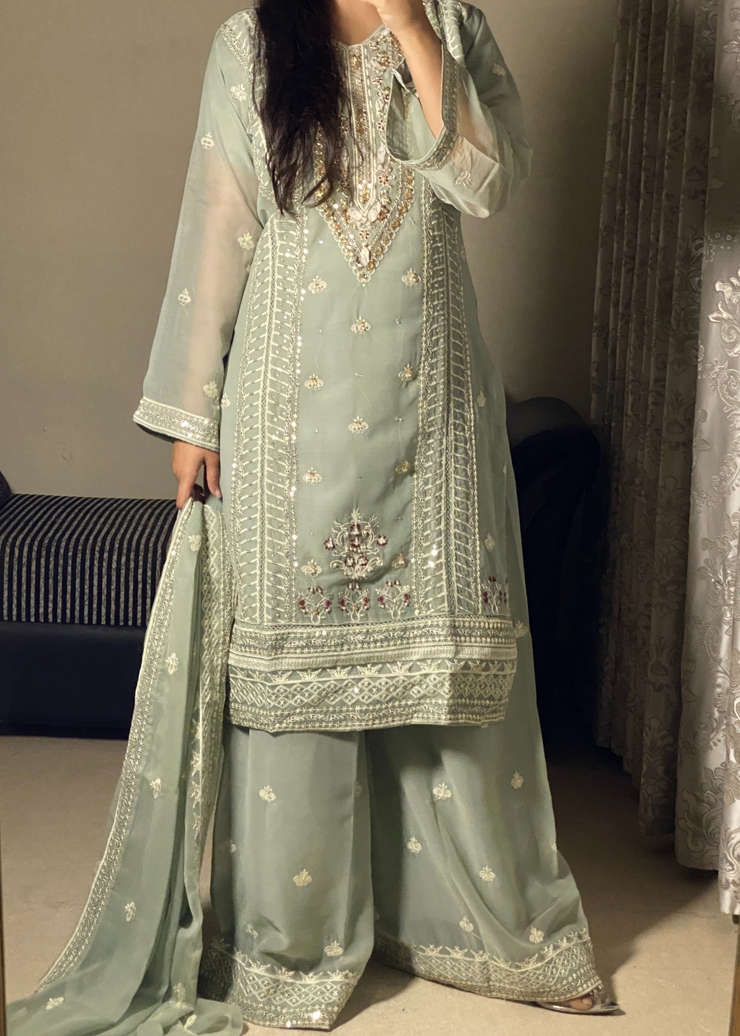 Four Season Boutique AIZAL TEA GREEN Women 3pcs