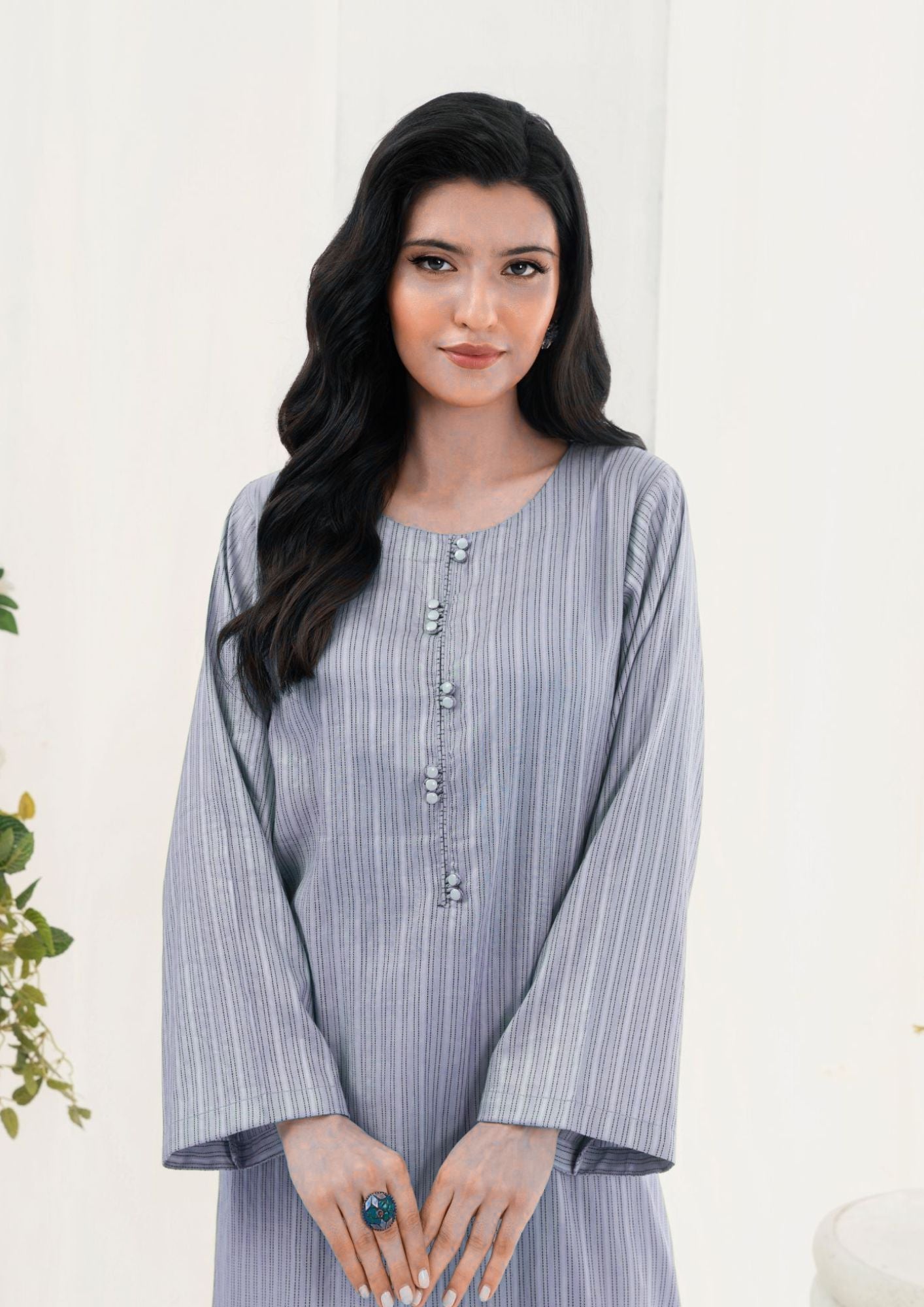 Yolo Pret Bubble Lawn Tunic BLT W25 0003 Women 1pcs