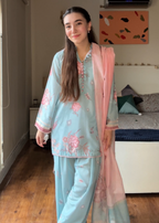 Bareen SLP04 BLUE PINK Women 3pcs