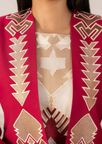 Sahibas By Mirza Nazm Red Women 2pcs