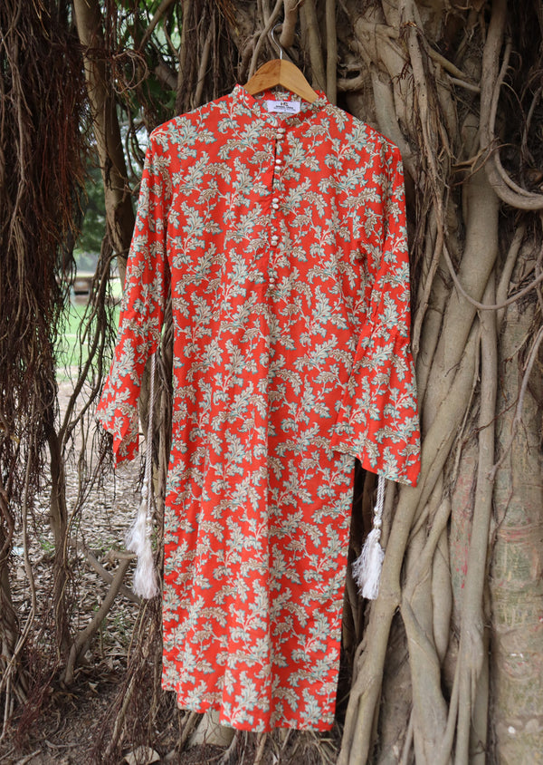 Namal Zara Ltd Scarlet Bloom Red Co Ord Set Lawn Women 2pcs