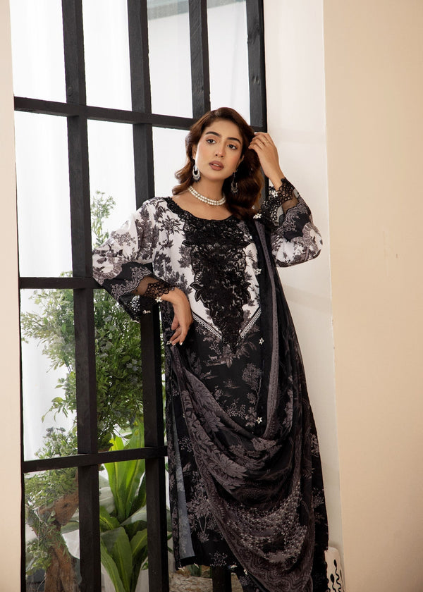 Khubsurat 4253 KH ST BLACK Printed Women 3pcs