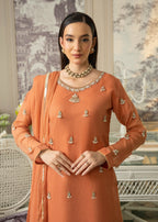 Maira Fashion Rust Orange Sharara Women 4pcs