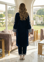 Diara Couture TEHSEEN V 01 NAVY BLUE Women 3pcs