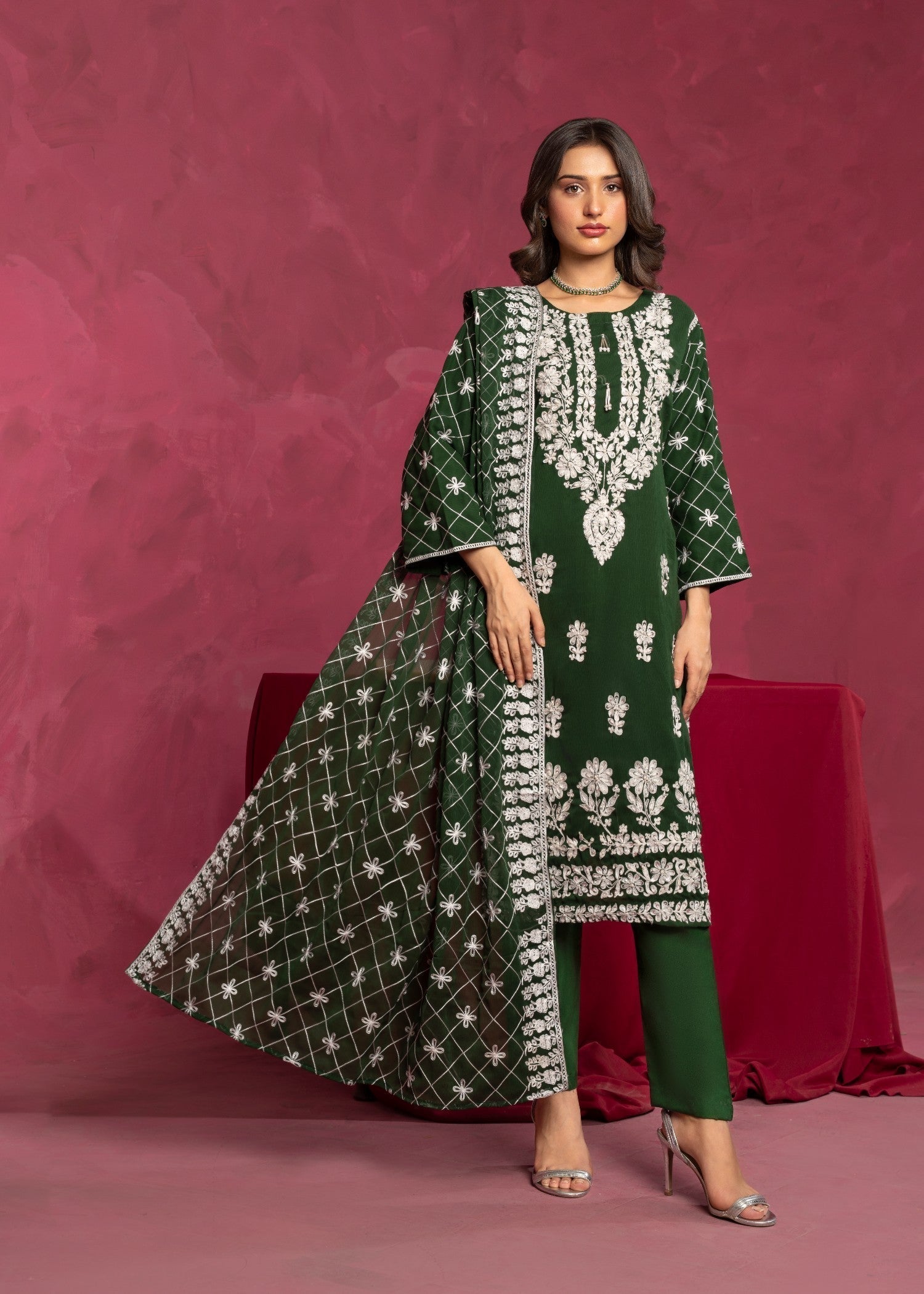 Four Season Boutique ZEWAR BOTTLE GREEN Women 3pcs
