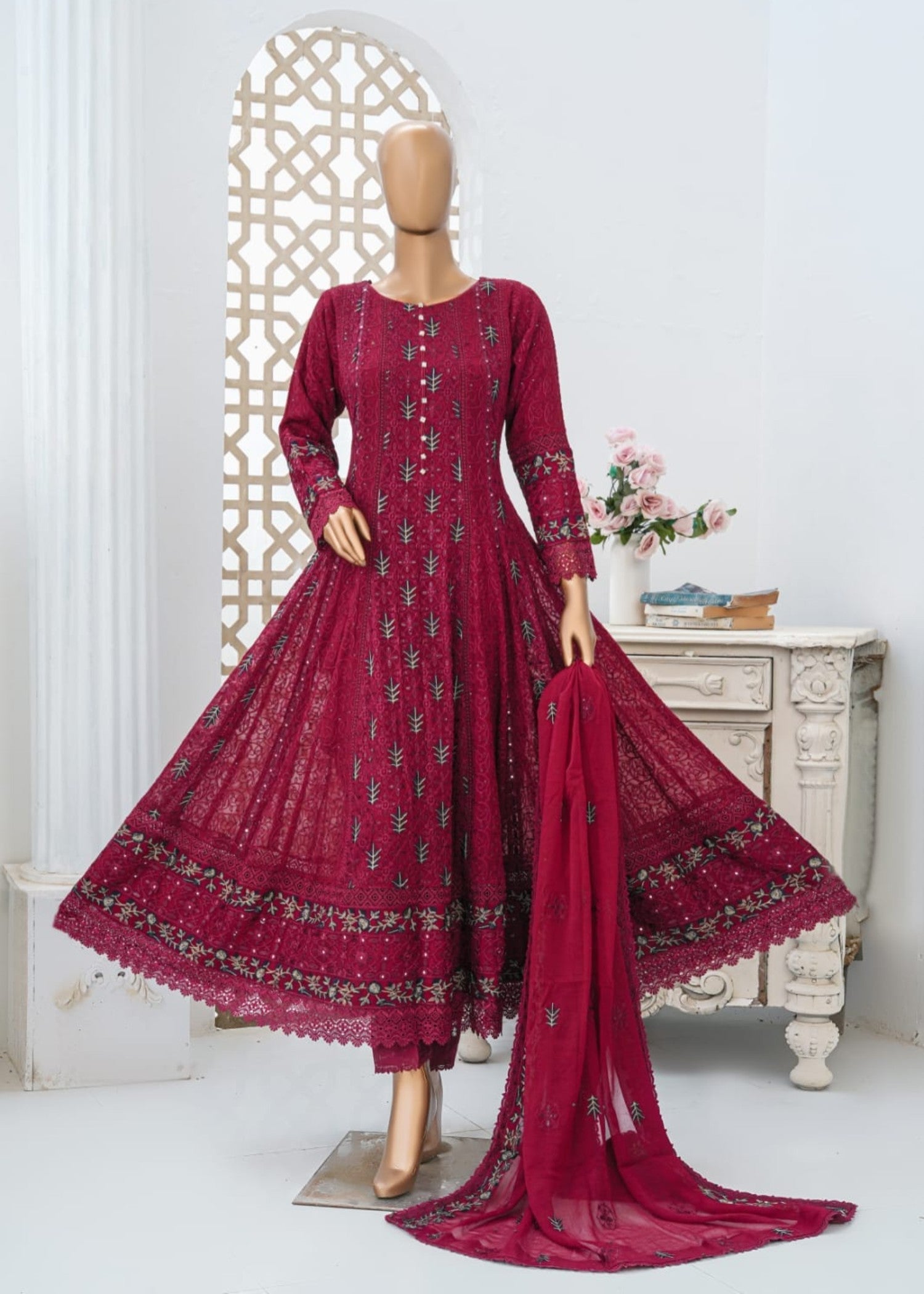 Ahmed Creations AYZEL RED Women 3pcs