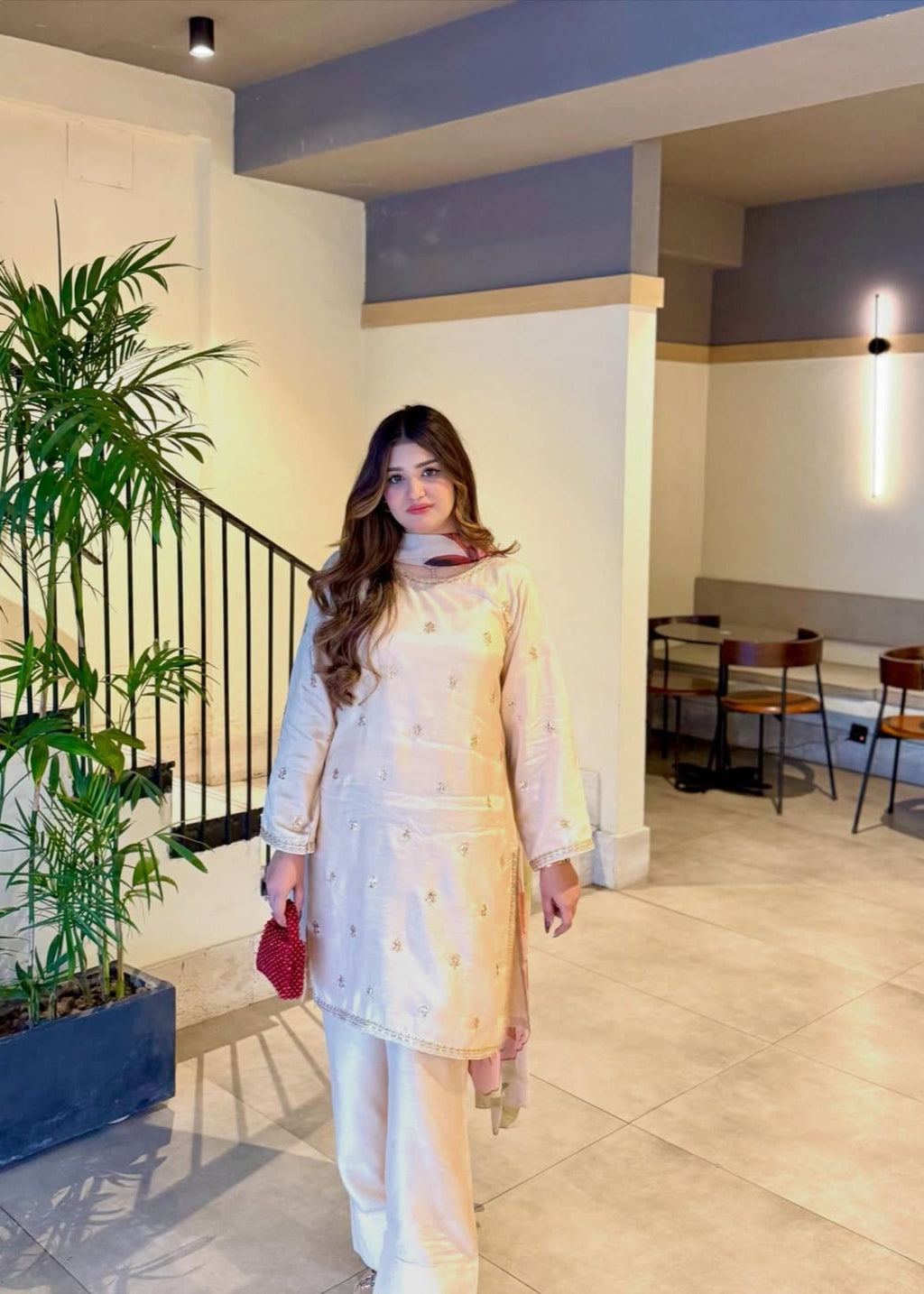 Libbas.Pk Sahara Beige Women 3pcs