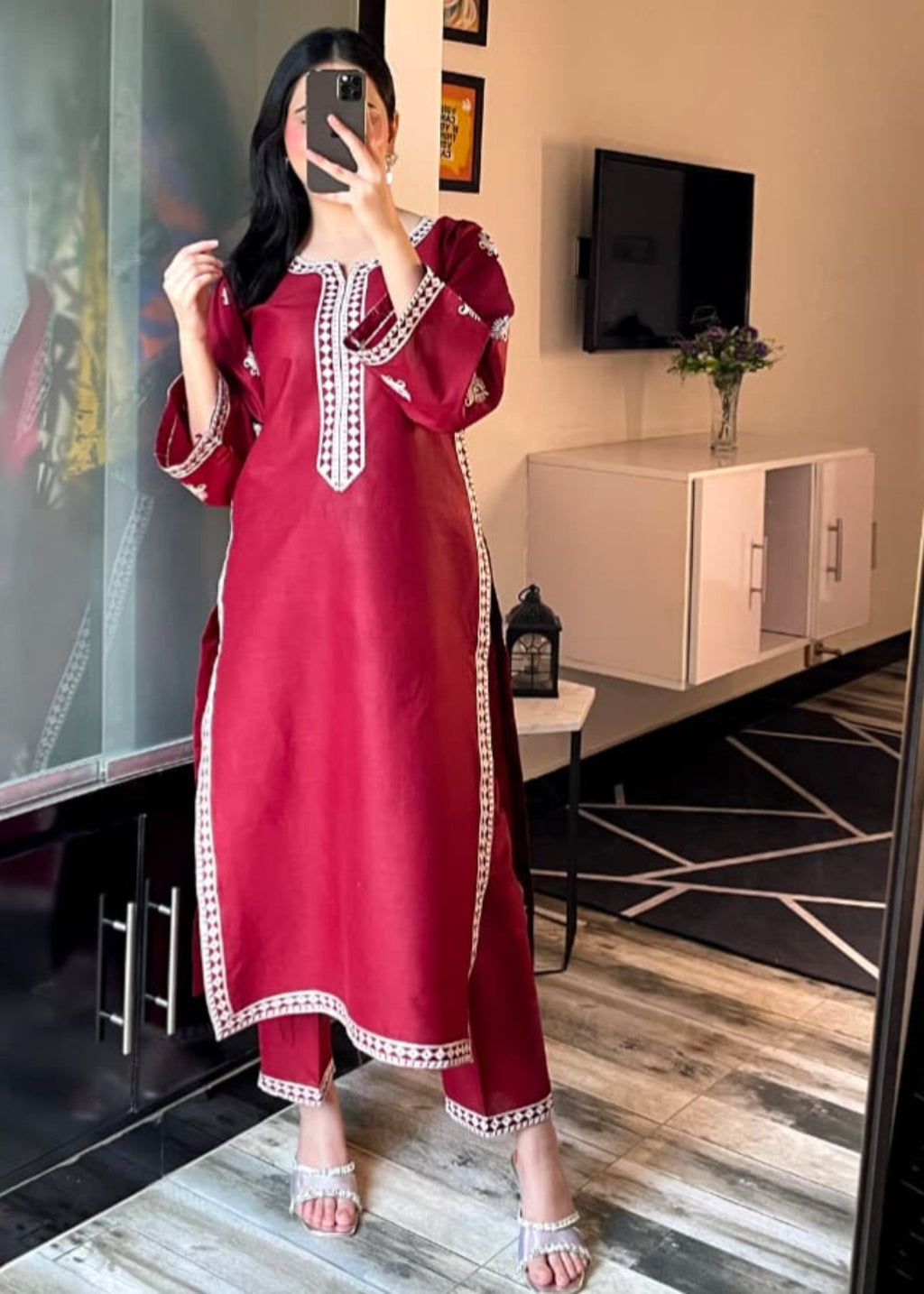 Tehzeeb Libas LILY EMBROIDERED Women 2pcs