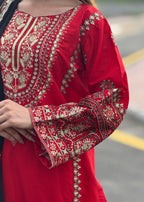 Chaudhary Arts Laal pari Women 3pcs