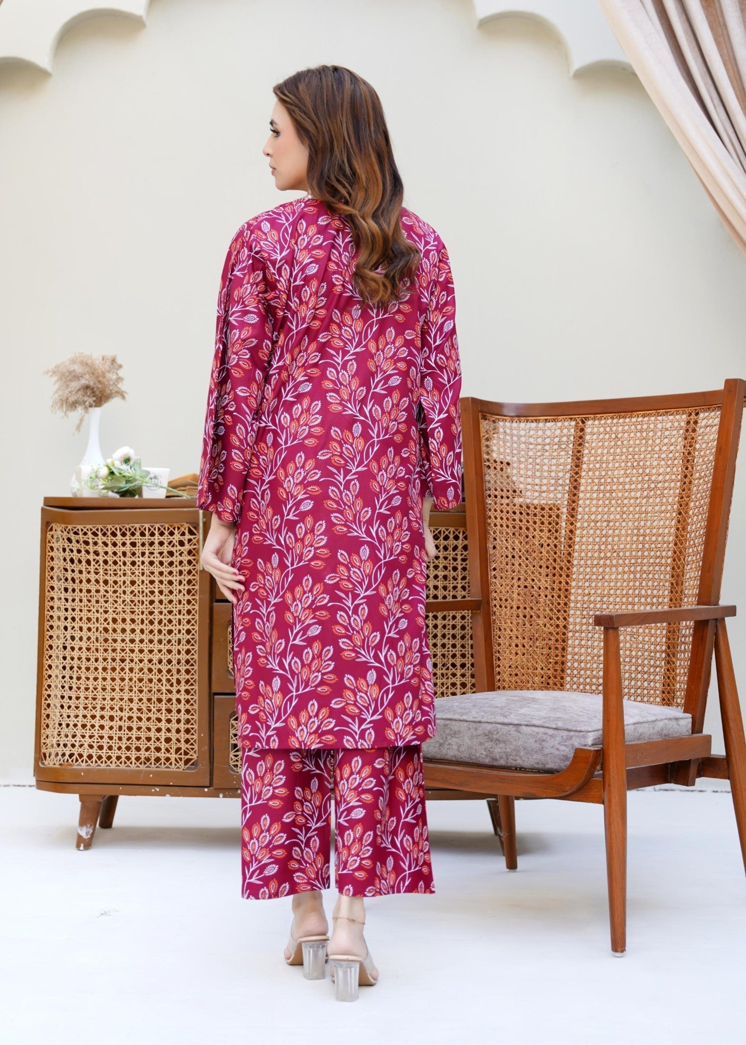 Chaudhary Arts Eden maroon Women 2pcs