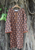 Namal Zara Ltd Brownish Mini Floral Co Ord Set Lawn Women 3pcs
