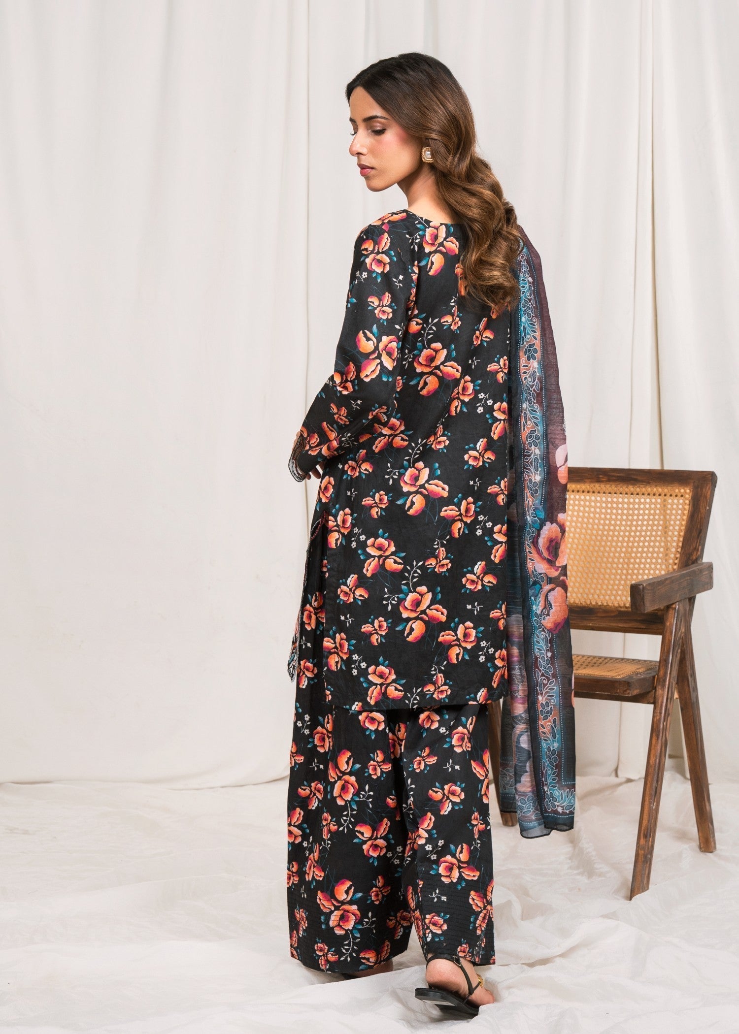 Sahibas By Mirza Velour Black Women 3pcs